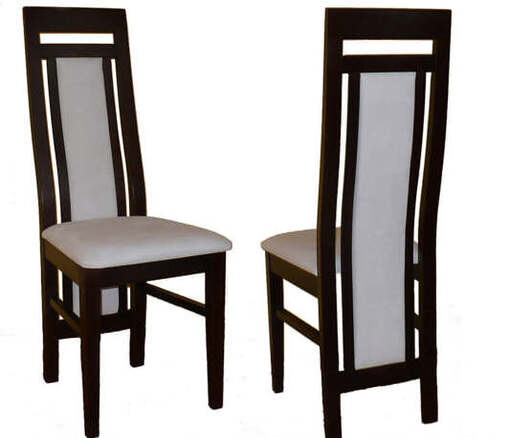 Klasyczne i tradycyjne krzesło drewniane z minimalistycznym designem i pasujące do rustykalnych wnętrz i w stylu vintage